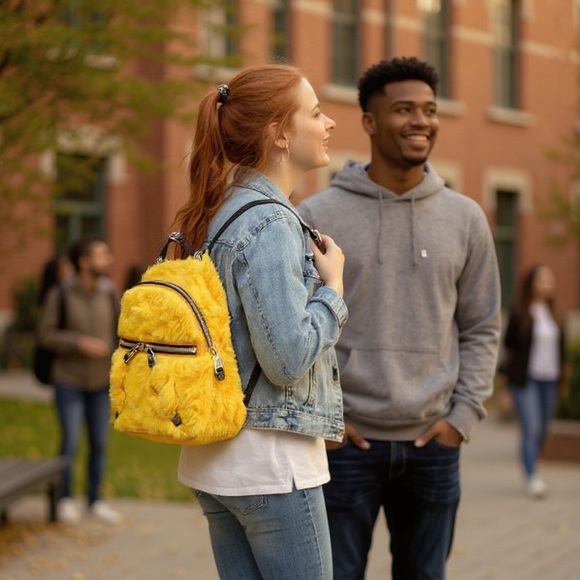 Moschino Couture Mohair blend “fur” backpack - Picture 5 of 15